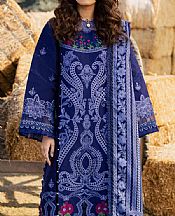 Parishay Blue Lawn Suit- Pakistani Lawn Dress