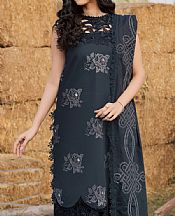 Parishay Charcoal Lawn Suit- Pakistani Designer Lawn Suits