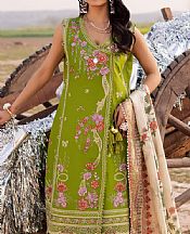 Parishay Apple Green Lawn Suit- Pakistani Designer Lawn Suits