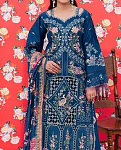 Parishay Blue Lawn Suit- Pakistani Lawn Dress