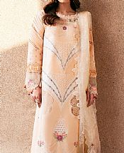 Parishay Peach Lawn Suit- Pakistani Lawn Dress