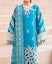 Parishay Pacific Blue Lawn Suit- Pakistani Designer Lawn Suits