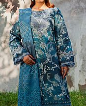 Parishay Teal Khaddar Suit- Pakistani Winter Dress