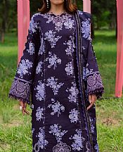 Parishay Navy Khaddar Suit- Pakistani Winter Dress