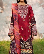 Parishay Red Khaddar Suit- Pakistani Winter Dress