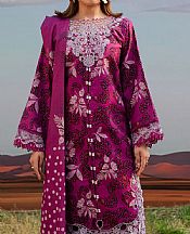 Parishay Magenta Khaddar Suit- Pakistani Winter Clothing