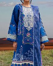 Parishay Royal Blue Khaddar Suit- Pakistani Winter Clothing