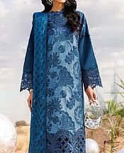 Parishay Blue Lawn Suit- Pakistani Designer Lawn Suits