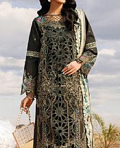 Parishay Black Lawn Suit- Pakistani Lawn Dress