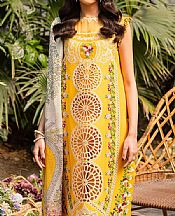 Parishay Golden Yellow Lawn Suit- Pakistani Lawn Dress