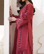 Parishay Auburn Red Lawn Suit- Pakistani Lawn Dress