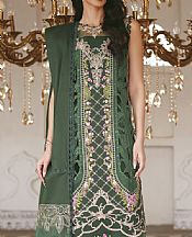 Parishay Green Lawn Suit- Pakistani Designer Lawn Suits
