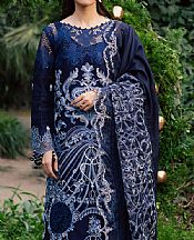 Parishay Navy Blue Lawn Suit- Pakistani Designer Lawn Suits