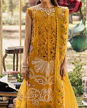 Parishay Mustard Lawn Suit- Pakistani Lawn Dress