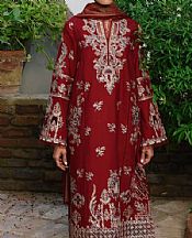 Scarlet Linen Suit- Pakistani Winter Dress