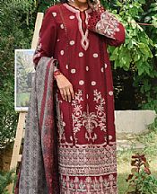 Maroon Linen Suit- Pakistani Winter Clothing