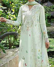 Qalamkar Mint Green Lawn Suit- Pakistani Designer Lawn Suits