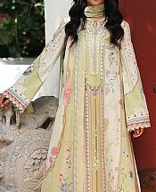 Qalamkar Pistachio Lawn Suit- Pakistani Designer Lawn Suits