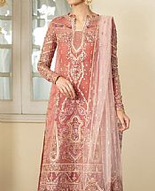 Qalamkar Rose Vale Organza Suit- Pakistani Designer Chiffon Suit