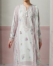 Off White/Light Pink Lawn Suit