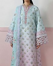Light Blue/Lilac Lawn Suit