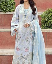 Qalamkar Blue Haze Lawn Suit- Pakistani Lawn Dress