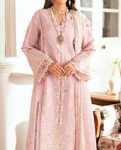 Qalamkar Oyster Pink Lawn Suit- Pakistani Designer Lawn Suits