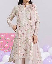 Qalamkar Pink/Sage Green Lawn Suit- Pakistani Designer Lawn Suits