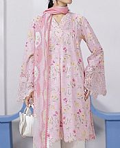 Qalamkar Pink Lawn Suit- Pakistani Lawn Dress