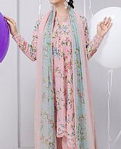 Qalamkar Pink Lawn Suit- Pakistani Lawn Dress