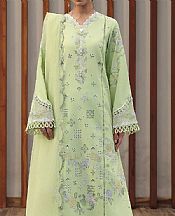 Qalamkar Apple Green Lawn Suit- Pakistani Lawn Dress