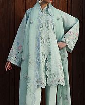 Qalamkar Aqua Lawn Suit- Pakistani Lawn Dress
