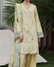 Qalamkar Ivory Lawn Suit- Pakistani Lawn Dress