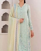 Qalamkar Mint Green Lawn Suit- Pakistani Lawn Dress