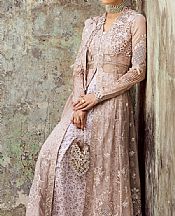 Qalamkar Pink Chiffon Suit- Pakistani Designer Chiffon Suit