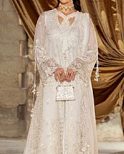 Qalamkar Off-white Chiffon Suit- Pakistani Chiffon Dress