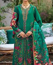 Green Karandi Suit- Pakistani Winter Clothing