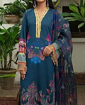 Denim Blue Linen Suit- Pakistani Winter Clothing