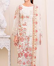 White Chiffon Suit- Pakistani Designer Chiffon Suit