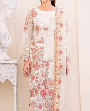 Ramsha White Chiffon Suit- Pakistani Chiffon Dress