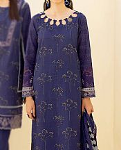 Navy Blue Khaddar Suit- Pakistani Winter Clothing