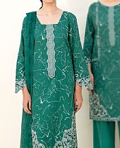 Emerald Green Khaddar Suit