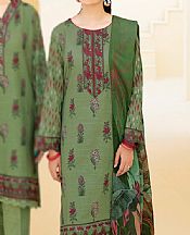 Forest Green Khaddar Suit- Pakistani Winter Dress