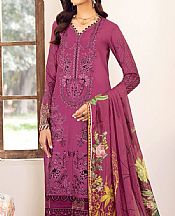 Dark Pink Lawn Suit- Pakistani Designer Lawn Dress