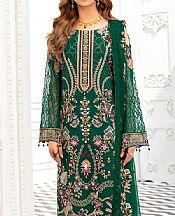Dartmouth Green Chiffon Suit- Pakistani Chiffon Dress