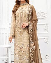Ramsha Ivory Chiffon Suit- Pakistani Designer Chiffon Suit