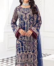 Royal Blue Chiffon Suit- Pakistani Chiffon Dress