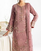 Ramsha Faded Pink Raw Silk Suit- Pakistani Chiffon Dress