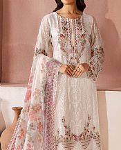 Ramsha Off White Chiffon Suit- Pakistani Designer Chiffon Suit