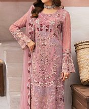 Ramsha Pink Chiffon Suit- Pakistani Designer Chiffon Suit